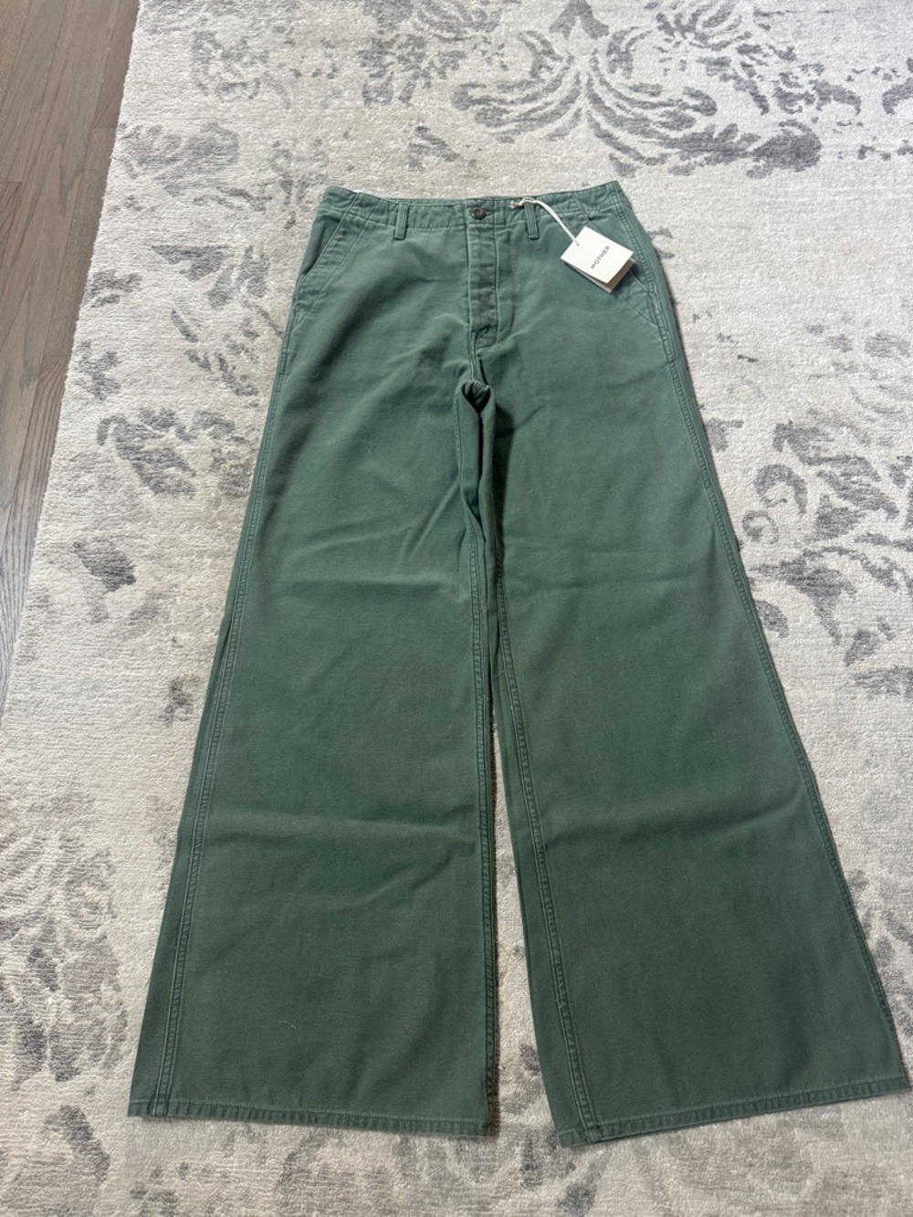 MOTHER Major Roller Sneak 29 Roger That Wide Leg Jeans